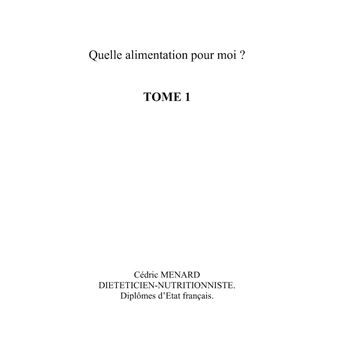 Quelle alimentation pour moi ?1