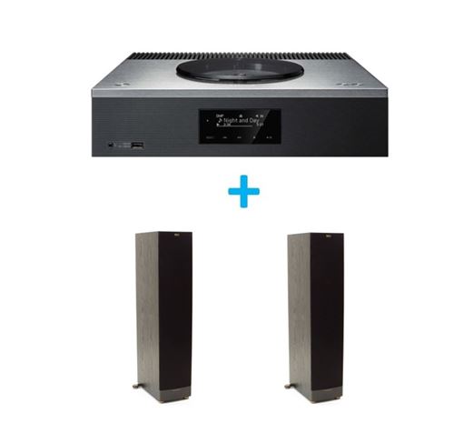 amplificateur-hi-fi-technics-sa-c600eg-s-argent-une-paire-d-enceintes-colonne-klipsch-series-rf-82-mkii-noir-9228806-9107560