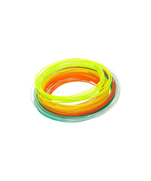 XYZprinting - Pack de 6 - jaune, rouge, vert, orange, clair, vert menthe - 12 m - filament PLA (3D)