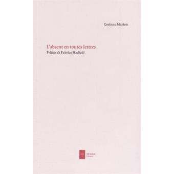 L'absent en toutes lettres - 1