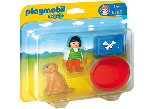 Playmobil 1.2.3 6796 Enfant avec chien
