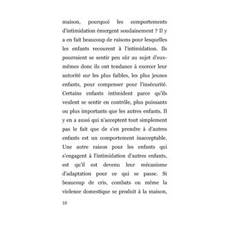 Mettre Fin à l'intimidation - Maintenant !