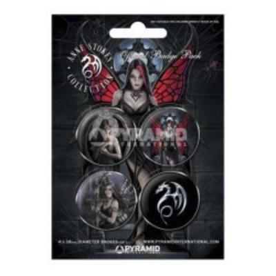 Pack 4 badges Gothic