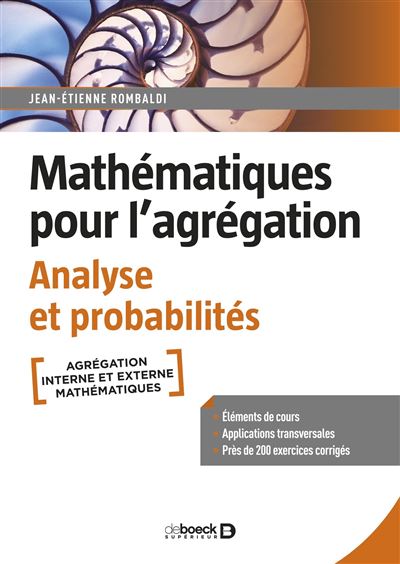Mathématiques pour l'agrégation - Analyse et probabilités