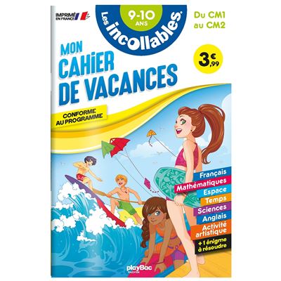 Cahier de vacances 2019 Du CM1 au CM2, Cycle 3
