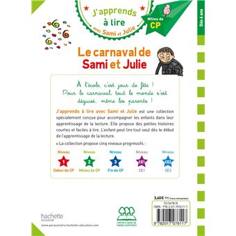 Sami et Julie CP Niveau 2 Le carnaval de Sami et Julie
