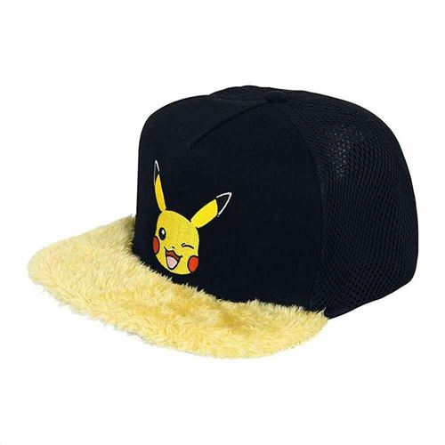 Casquette Noire et Jaune Pokemon Pikachu