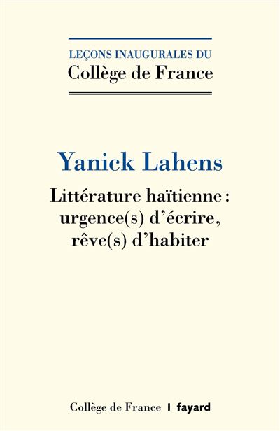 Littérature haïtienne - Yanick Lahens - broché