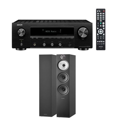 Amplificateur Denon DRA-800H Black + Enceinte colonne Bowers&Wilkins 603 S2 Edition Anniversaire Noir Vendue par paire