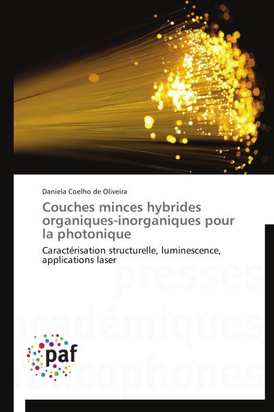 Couches minces hybrides organiques-inorganiques pour la phot