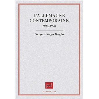 Allemagne contemporaine 1815-1990