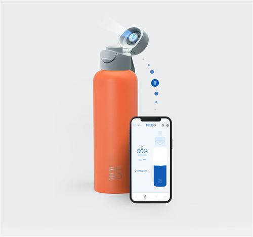 Bouteille intelligente REBO 600 ml Corail