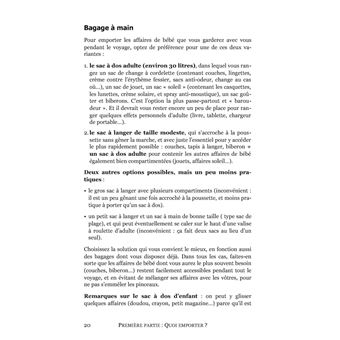 Voyager avec bébé