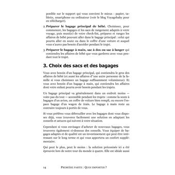 Voyager avec bébé