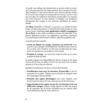 Voyager avec bébé