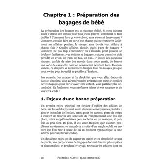Voyager avec bébé