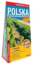 Pologne 1/750.000 (carte grand format laminée) - Polonais