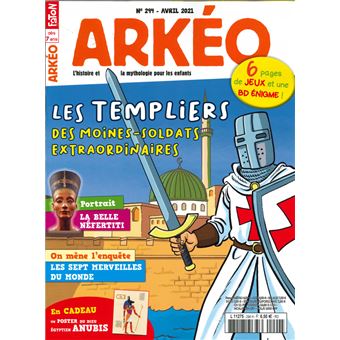 Arkeo Junior n°294 - Les templiers - Avril 2021