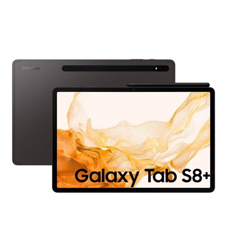 Samsung Galaxy Tab S8+ SM-X800 256 Go 31,5 cm (12.4") Qualcomm Snapdragon 8 Go Wi-Fi 6 (802.11ax) Android 12 Graphite