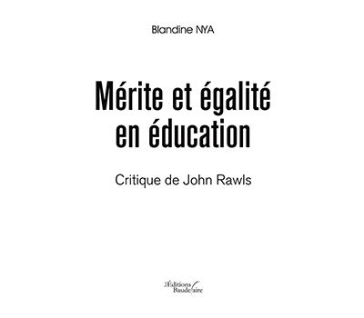 Mérite et égalité en éducation