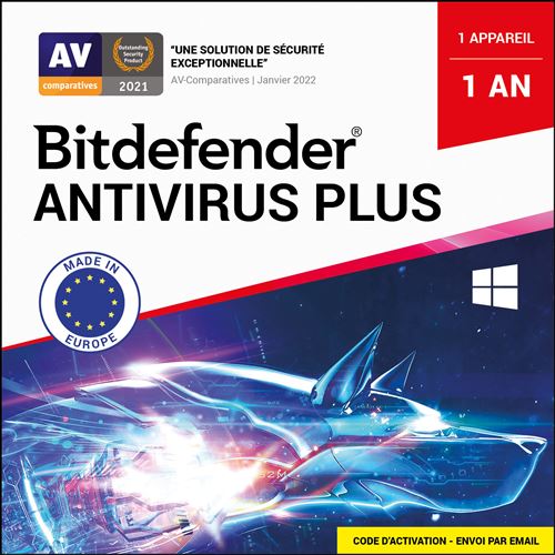 Bitdefender® Antivirus Plus 1 an 1 appareil