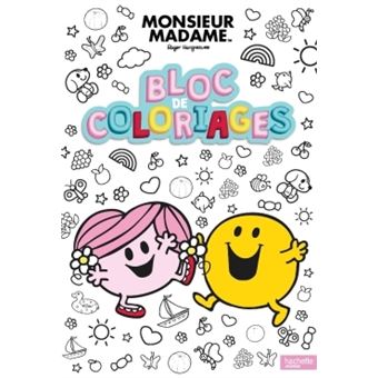 Monsieur Madame - Bloc de coloriages