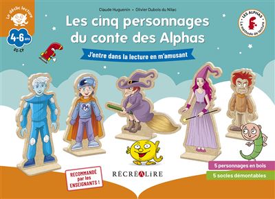 Pack des 5 personnages du conte La planète des Alphas