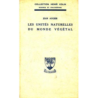 Les unités naturelles du monde végétal