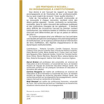 Les pratiques d'accueil : du biographique à l'institutionnel