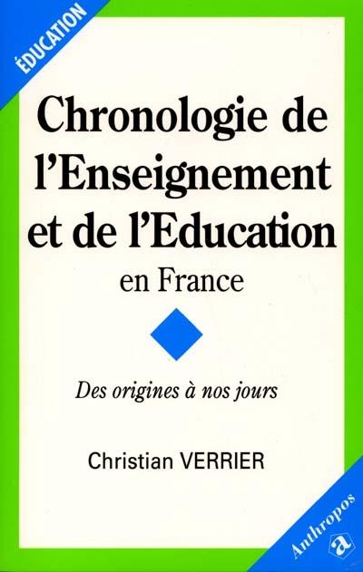 Chronologie de l'éducation et de l'enseignement en France