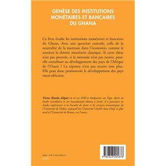 Genèse des institutions monétaires et bancaires du Ghana