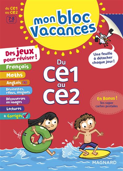 Mon Bloc Vacances Du CE1 au CE2