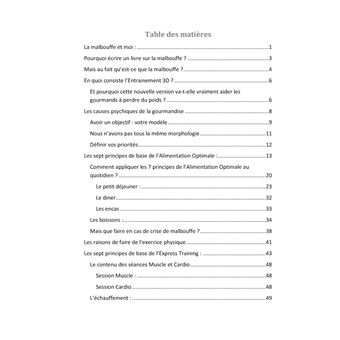 L'entrainement 3d spécial malbouffe