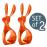 Set de 2 ronds de serviette Koziol Hazel Orange_0