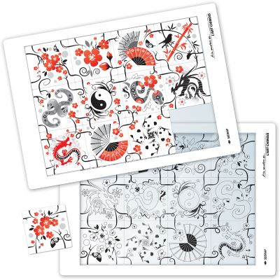 Puzzle a la maniere de l'art chinois