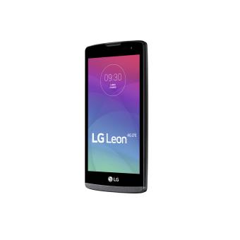 LG Leon 4G H340N - 4G smartphone - RAM 1 Go / 8 Go - microSD slot - Écran LCD - 4.5" - 854 x 480 pixels - rear camera 5 MP - front camera 0,3 MP - titane