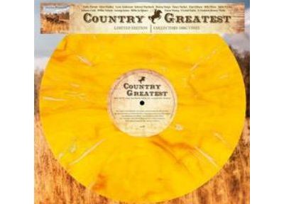 Country Greatest Vinyle Jaune Marbré