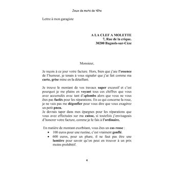 Jeux de mots de tête