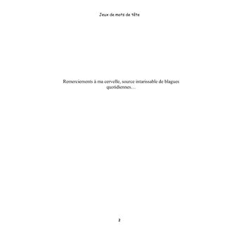 Jeux de mots de tête