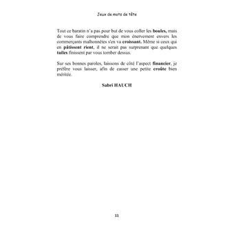 Jeux de mots de tête