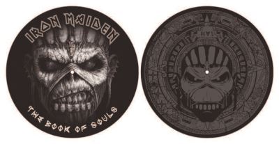 Lot de 2 feutrines vinyles Iron Maiden The Book Of Souls