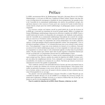 Concours CPGE scientifiques Oral de mathématiques grandes écoles 166 exercices