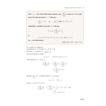 Concours CPGE scientifiques Oral de mathématiques grandes écoles 166 exercices