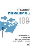 Relations internationales 2021, n.188