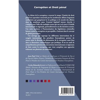 Corruption et Droit pénal