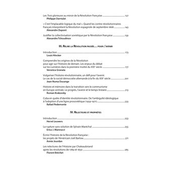 Révolutions et relectures du passé