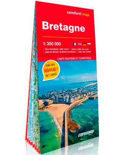 Bretagne 1/300.000 (carte grand format laminée)