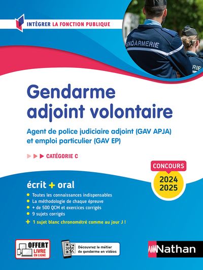 Gendarme adjoint volontaire - Tout en un - Intégrer la fonction publique - 2022/2023 -  Morad Mekbel - broché