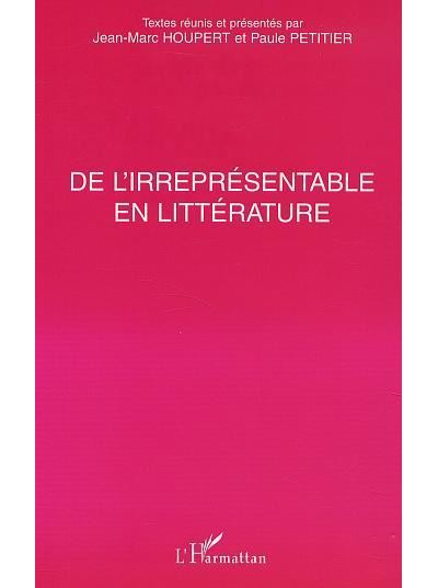 De l'irreprésentable en littérature - Jean-Marc Houpert - broché