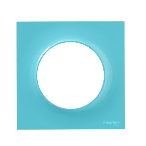 Plaque décorative 1 poste Schneider Electric Odace Styl Bleu